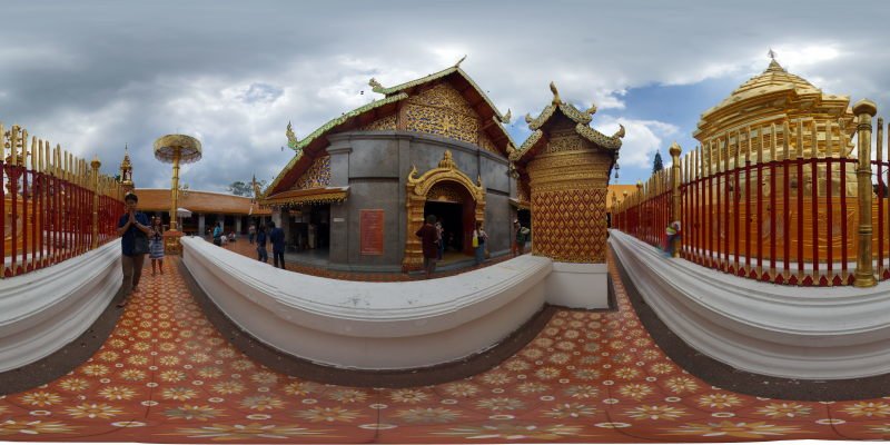 Wat Prathat Doi Suthep Chedi May 2015 Panorama Preview