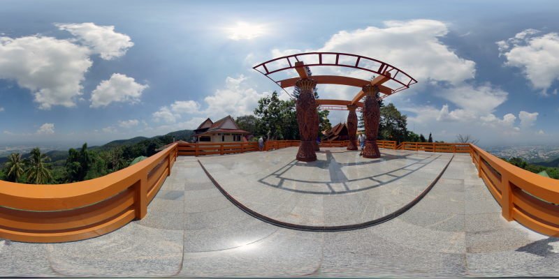 Wat Prathat Doi Suthep Viewing Terrace May 2015 Panorama Preview